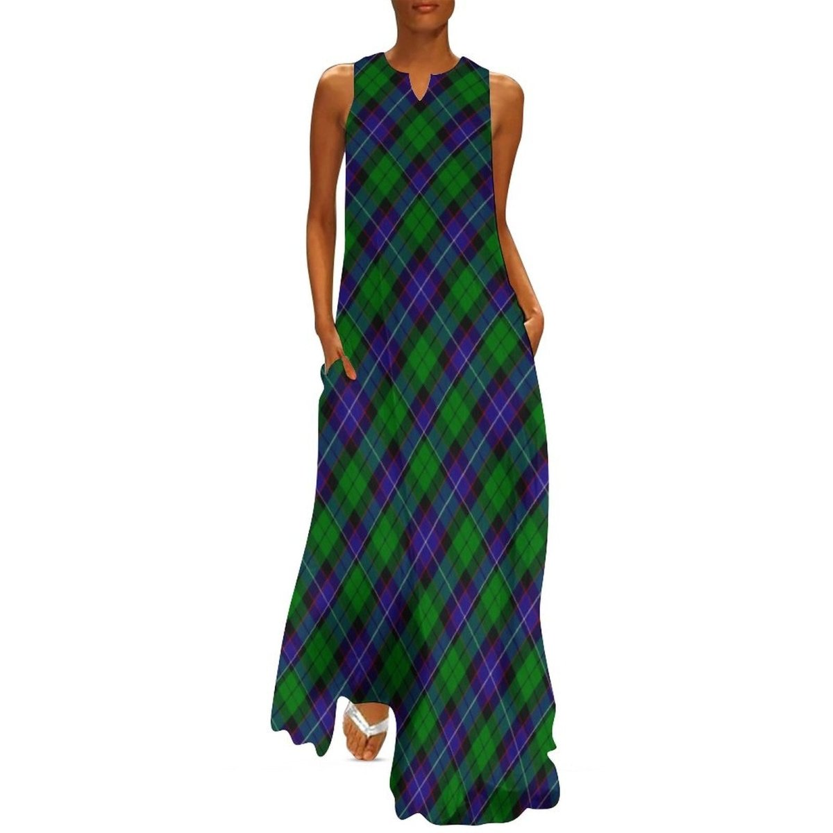 Vintage 70'er Plaid Kjole