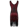 Vintage 20'er Gatsby Kjole Bourgogne