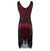 Vintage 20'er Gatsby Kjole Bourgogne