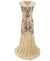 Vintage 20'er Retro Kjole Beige