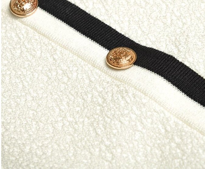 Vintage 40'er Art White Kjole