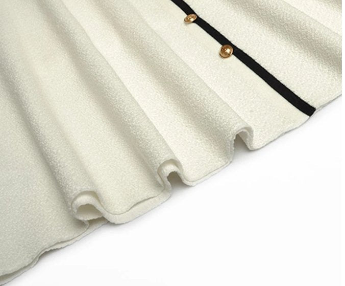 Vintage 40'er Art White Kjole