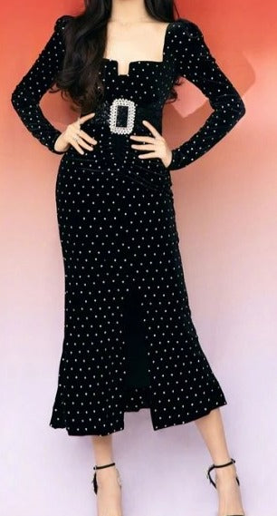 Vintage 40'er Glamourøs Kjole