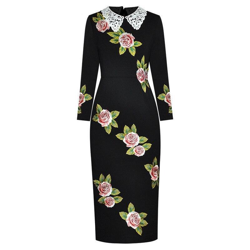 Vintage 40'er Kjole Store Roser