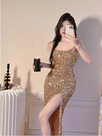 Vintage 40'er Bodycon Kjole Khaki