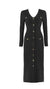 Vintage 40'er Sort Bodycon Kjole