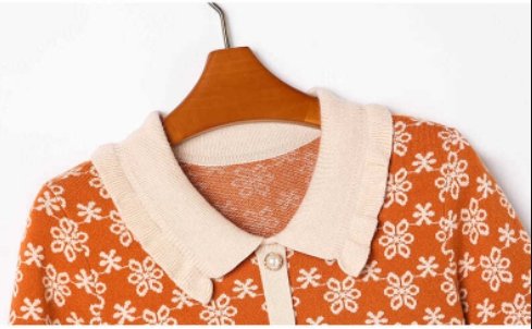 Vintage 40'er Old School Orange Kjole