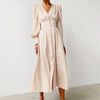 Vintage 40'er Beige Satin Kjole