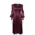 Vintage 40'er Bourgogne Satin Kjole
