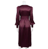 Vintage 40'er Bourgogne Satin Kjole
