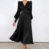 Vintage 40'er Sort Satin Kjole