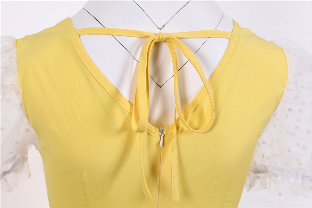 Vintage 50'er Gul Kjole