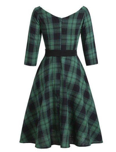 Vintage 50'er Tartan Kjole