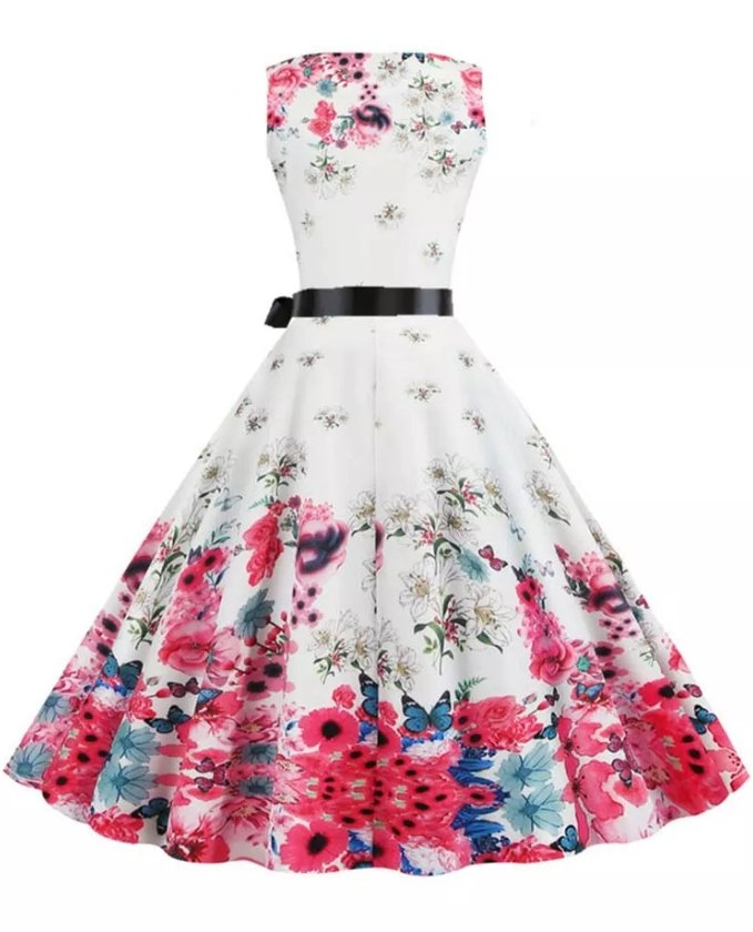 Vintage 50'er Volumen Kjole