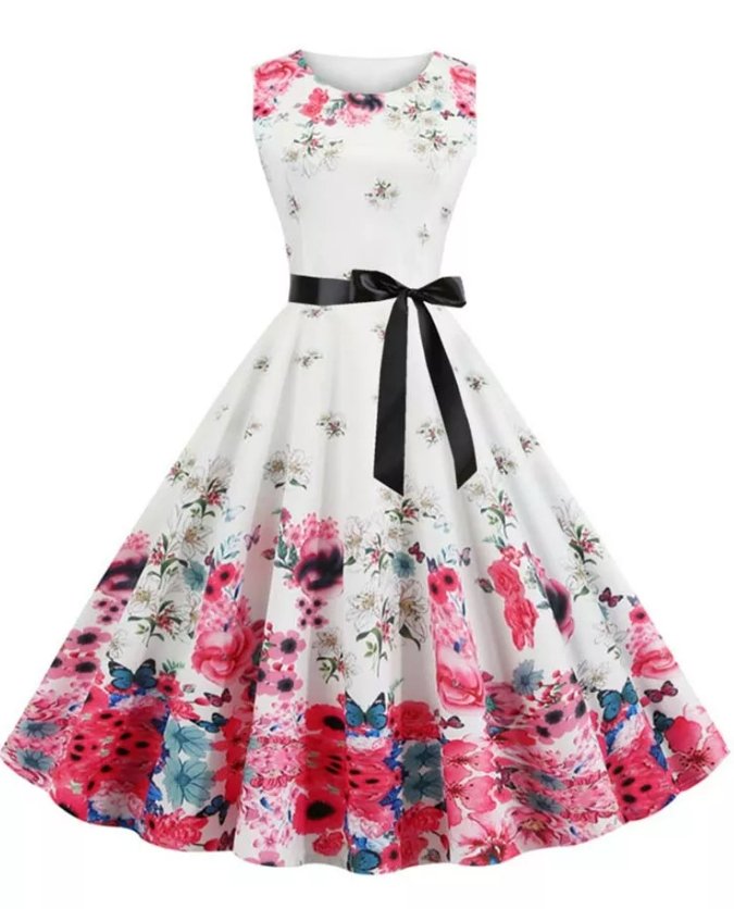 Vintage 50'er Volumen Kjole