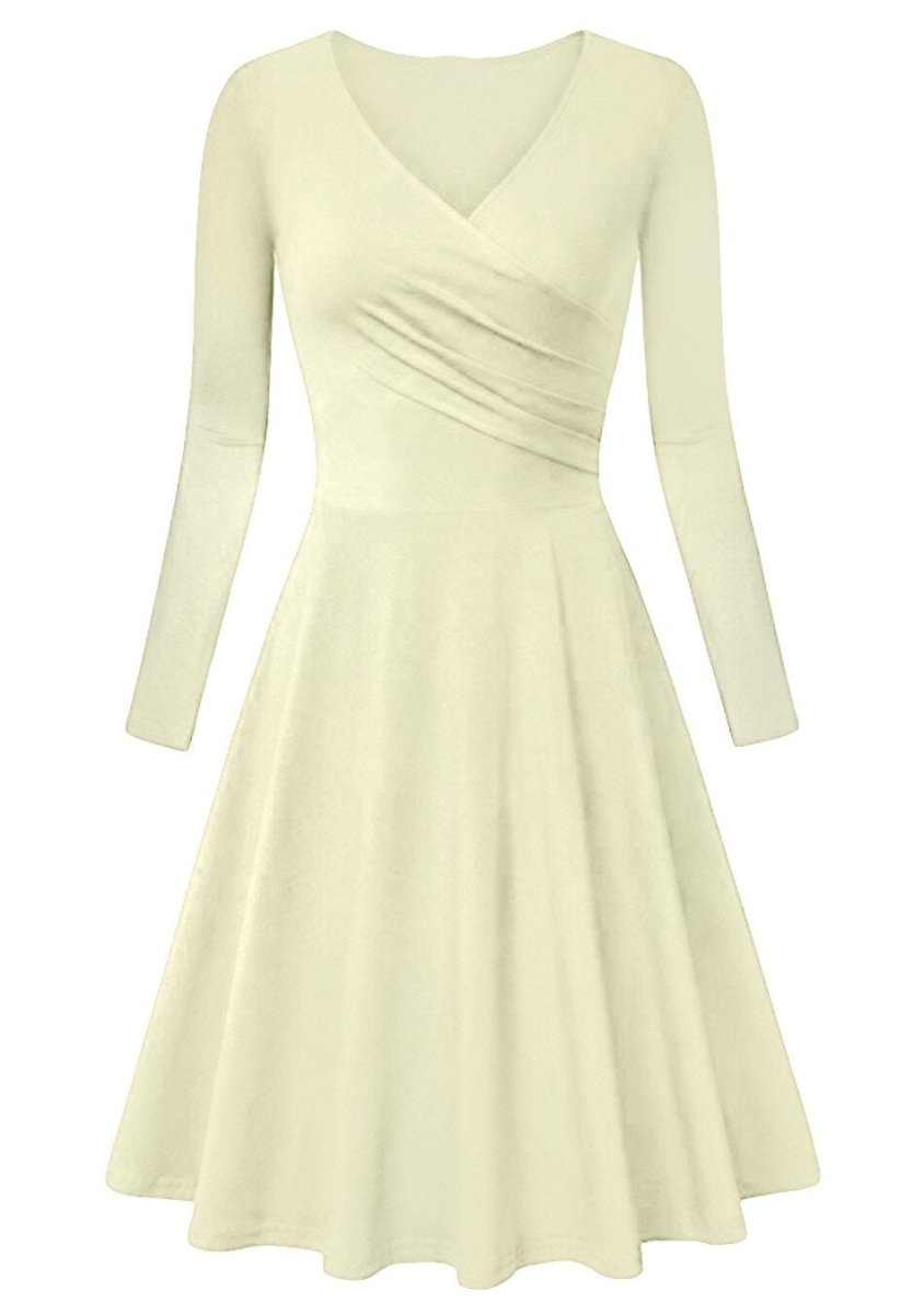 Vintage 60'er Plus Size Beige Kjole