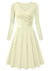 Vintage 60'er Plus Size Beige Kjole