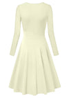 Vintage 60'er Plus Size Beige Kjole