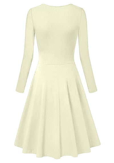Vintage 60'er Plus Size Beige Kjole