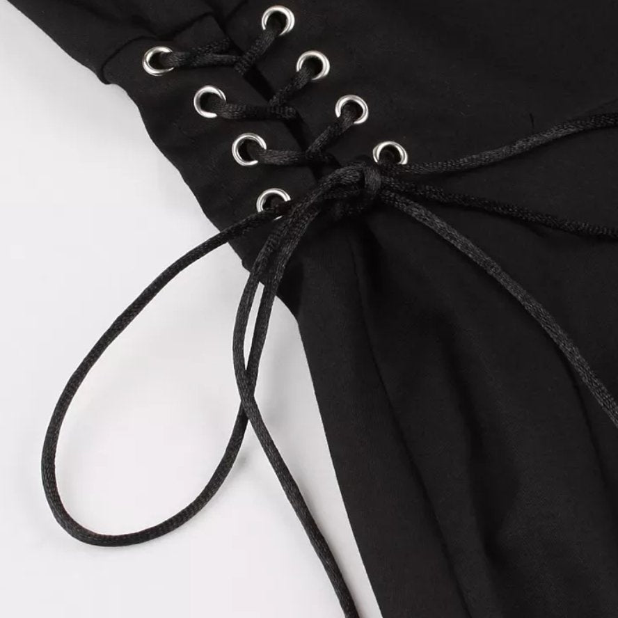 Vintage Beige Edderkoppekjole