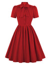 Preppy Rød Vintage Kjole