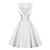Vintage Hvid Rockabilly Kjole
