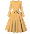 Vintage Bohemian Gul Kjole