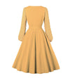 Vintage Bohemian Gul Kjole