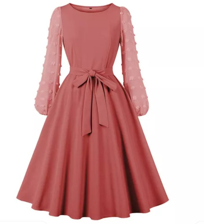 Vintage Bohemian Pink Kjole