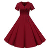 Vintage Kjole Knapper Bourgogne