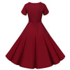 Vintage Kjole Knapper Bourgogne