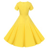 Vintage Kjole Knapper Gul