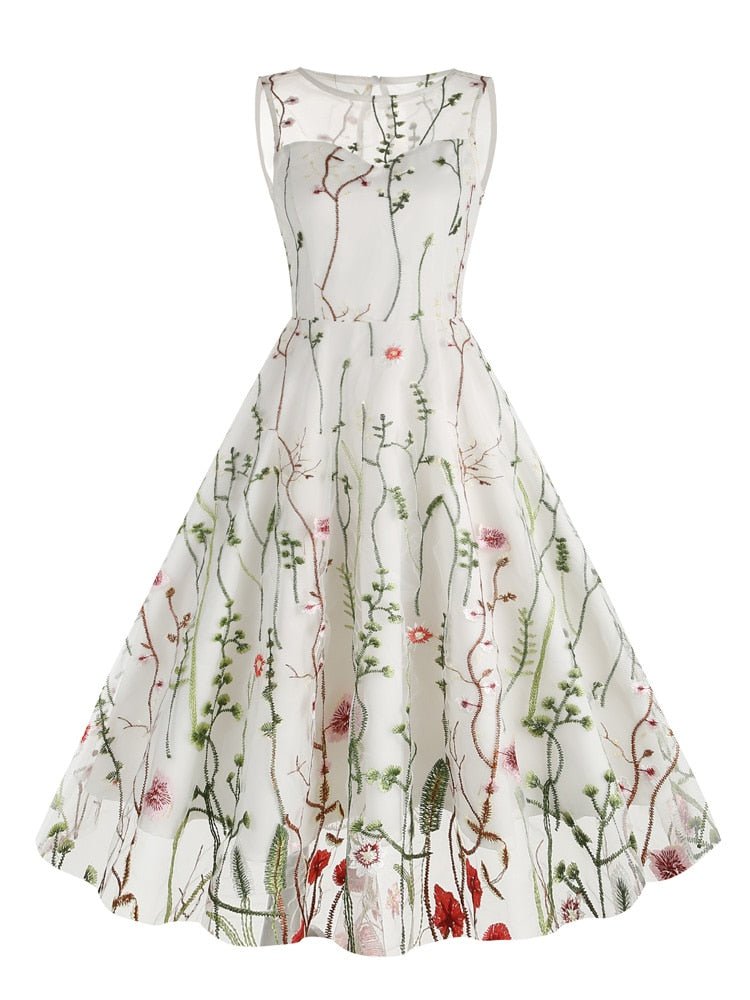 Vintage Bourgogne Broderikjole