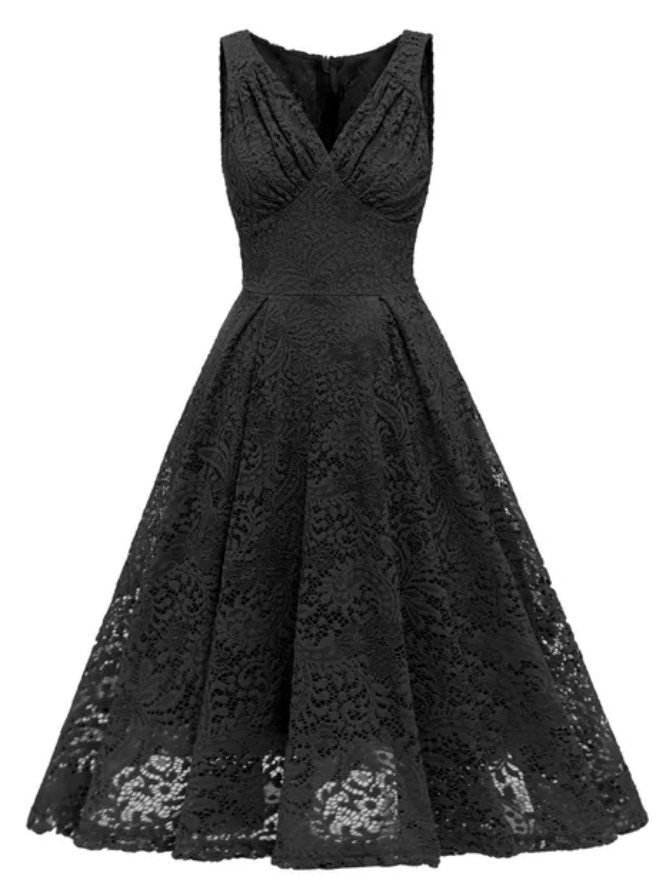 Vintage Sort Broderikjole