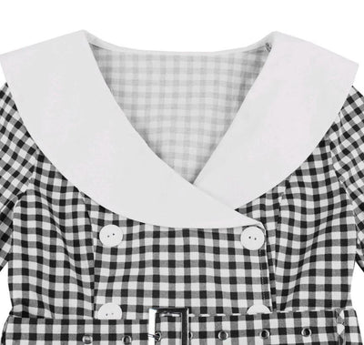 Vintage Sort Ternet Kjole
