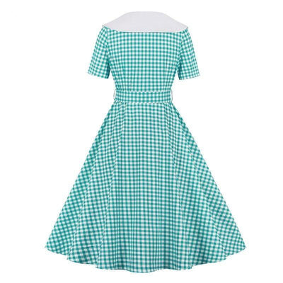 Vintage Turkis Ternet Kjole