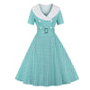 Vintage Turkis Ternet Kjole
