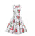 Vintage Chic Retro Open Flower Kjole