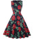 Vintage Chic Retro Navy Flowers Kjole
