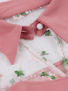 Pink Peter Pan Collar Vintage Kjole