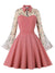 Pink Peter Pan Collar Vintage Kjole