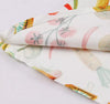Vintage Rund Hals Kjole Creme Blomster