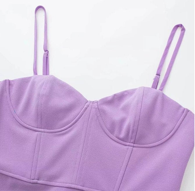 Vintage 40'er Blyantkjole Lavendel