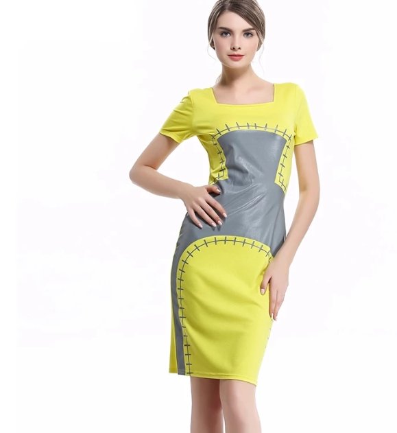 Vintage Chic Pencil Dress Gul