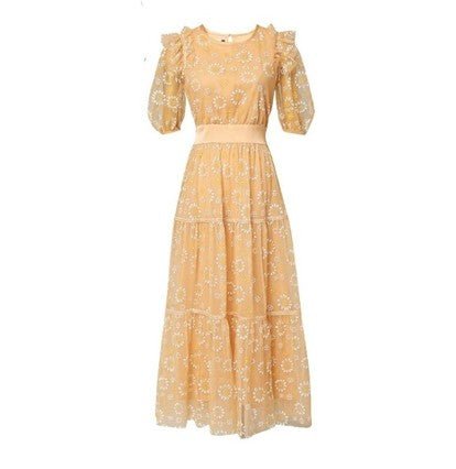 Orange Kvalitet Vintage Kjole