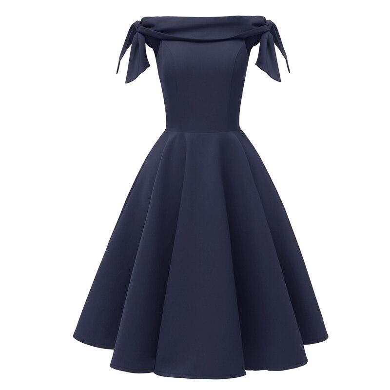Vintage Navy Aftenkjole