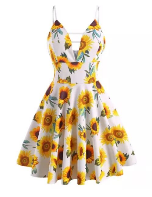 Vintage Half Strap Kjole