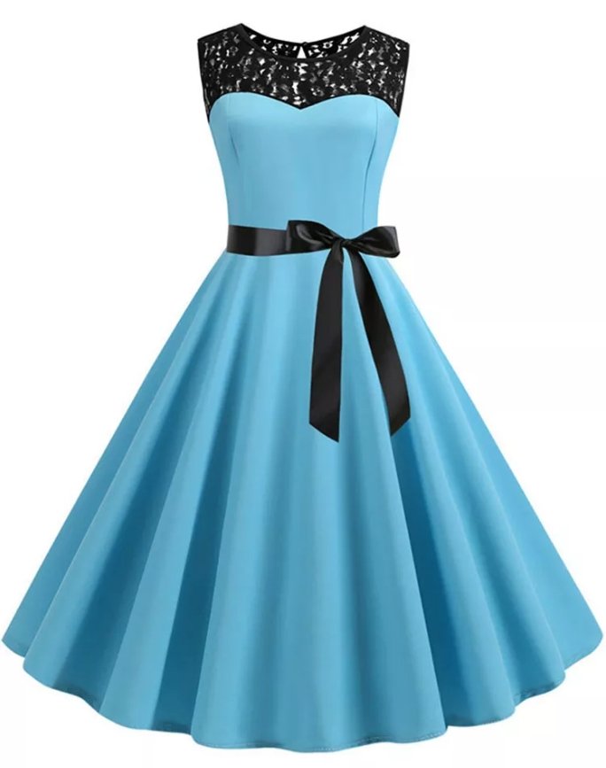 Vintage Pastel Pigekjole