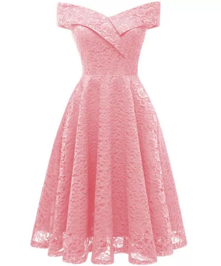Vintage Pink Pigekjole
