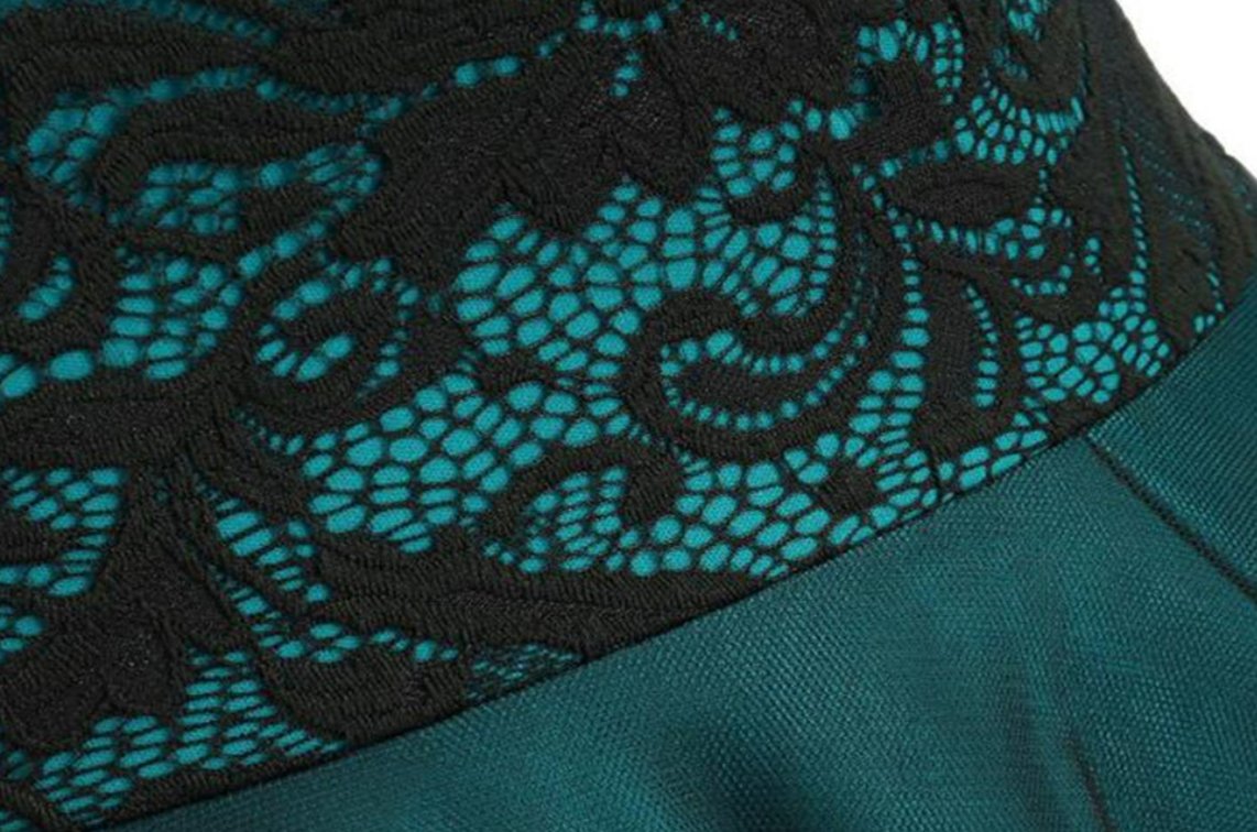 Vintage 50'er Grøn Blondekjole